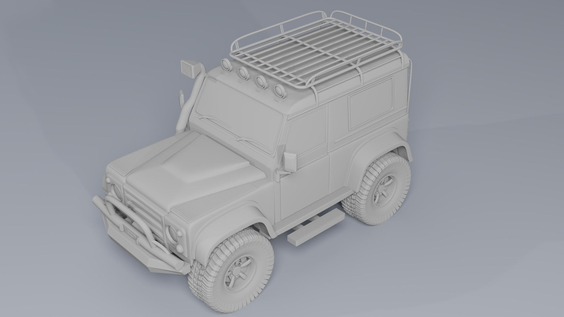 LAND ROVER DEFENDER 3D print model_20