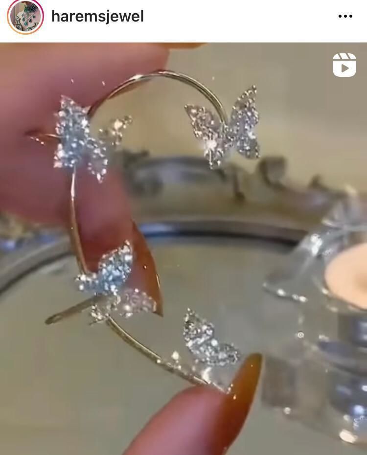 Butterfly Earring 3D print model 3D print model_7