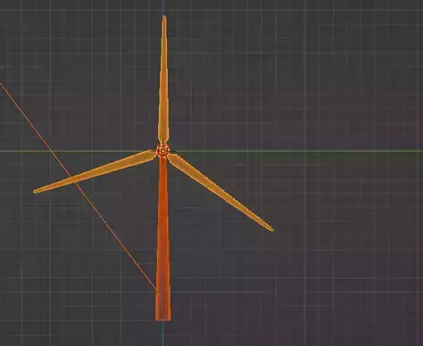3D Wind turbine Free 3D print model