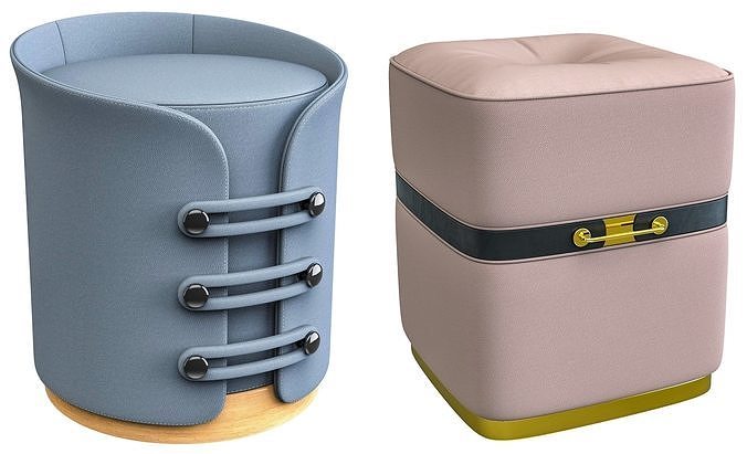 Poufs 3D model