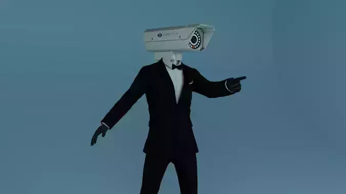 skibidi toilet camera man 3D model