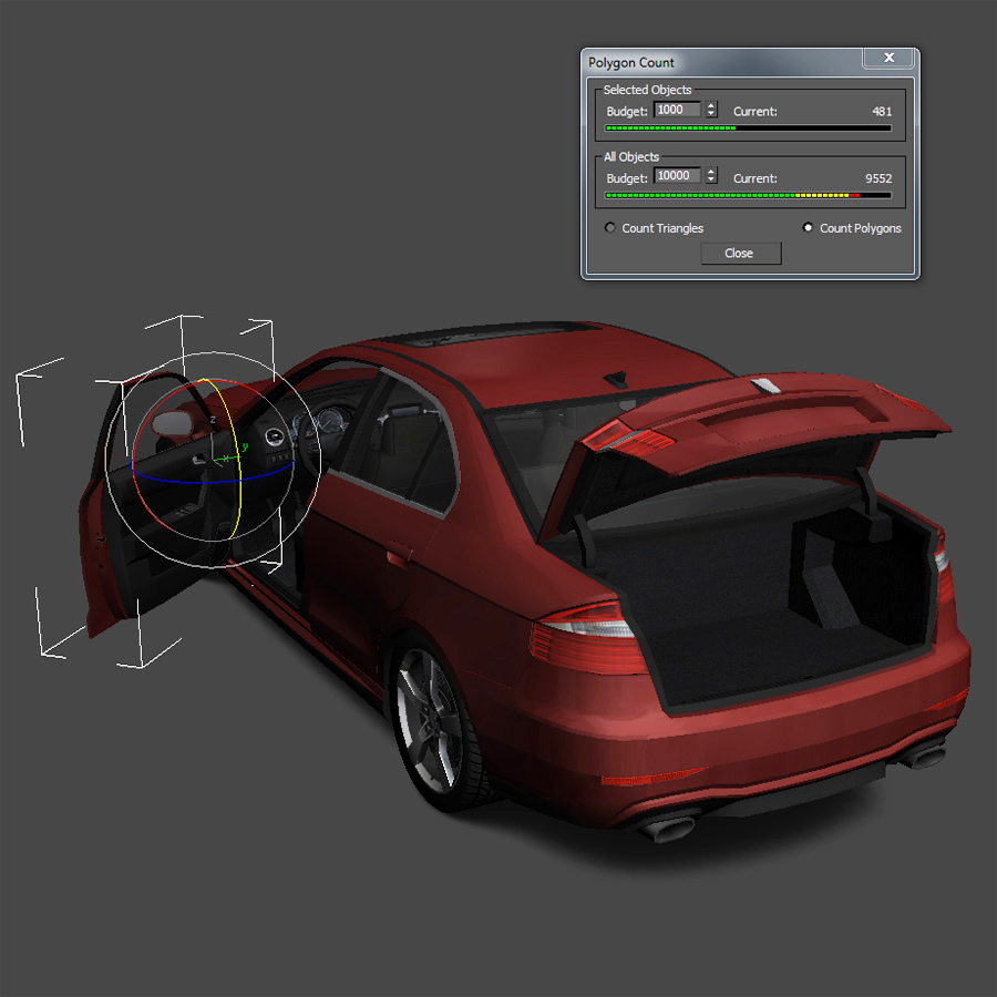 Generic Car - D Segment Low-poly 3D model_22