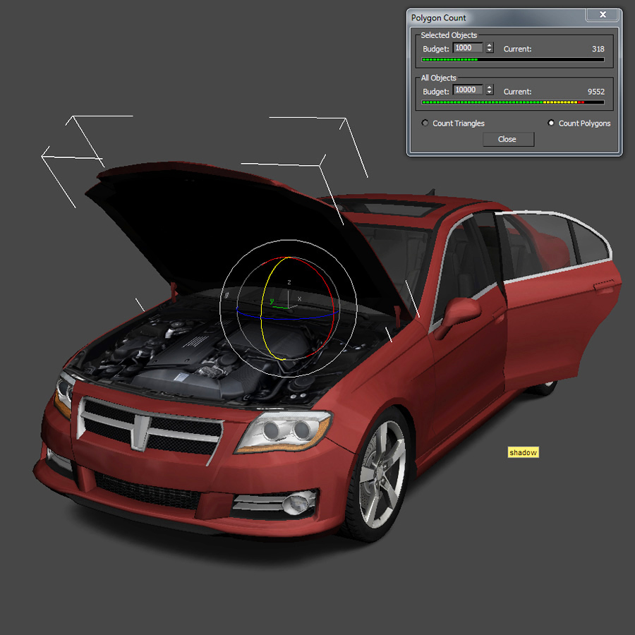 Generic Car - D Segment Low-poly 3D model_23