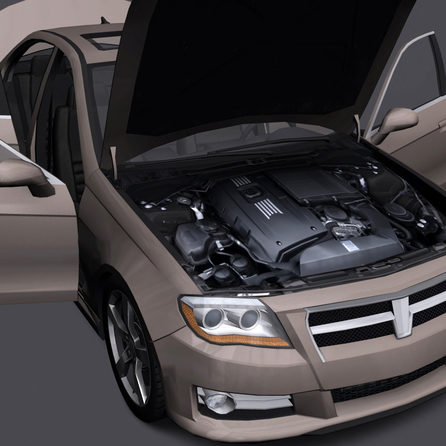 Generic Car - D Segment Low-poly 3D model_13