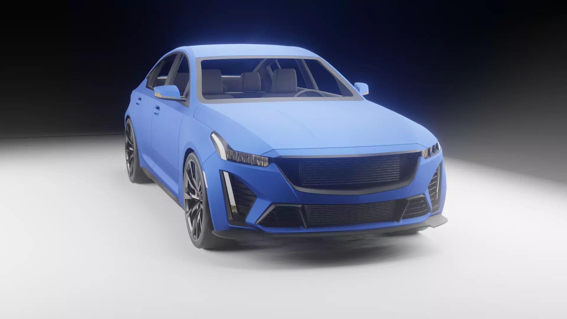 Cadillac CT5-V Low-poly 3D model