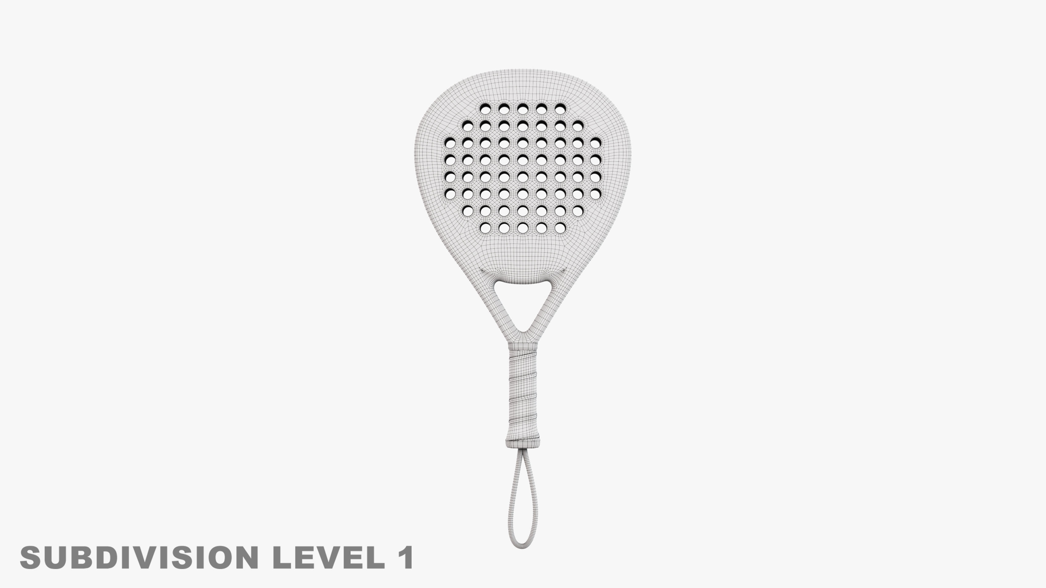 Padel racket - Tear Drop 3D model | CGTrader
