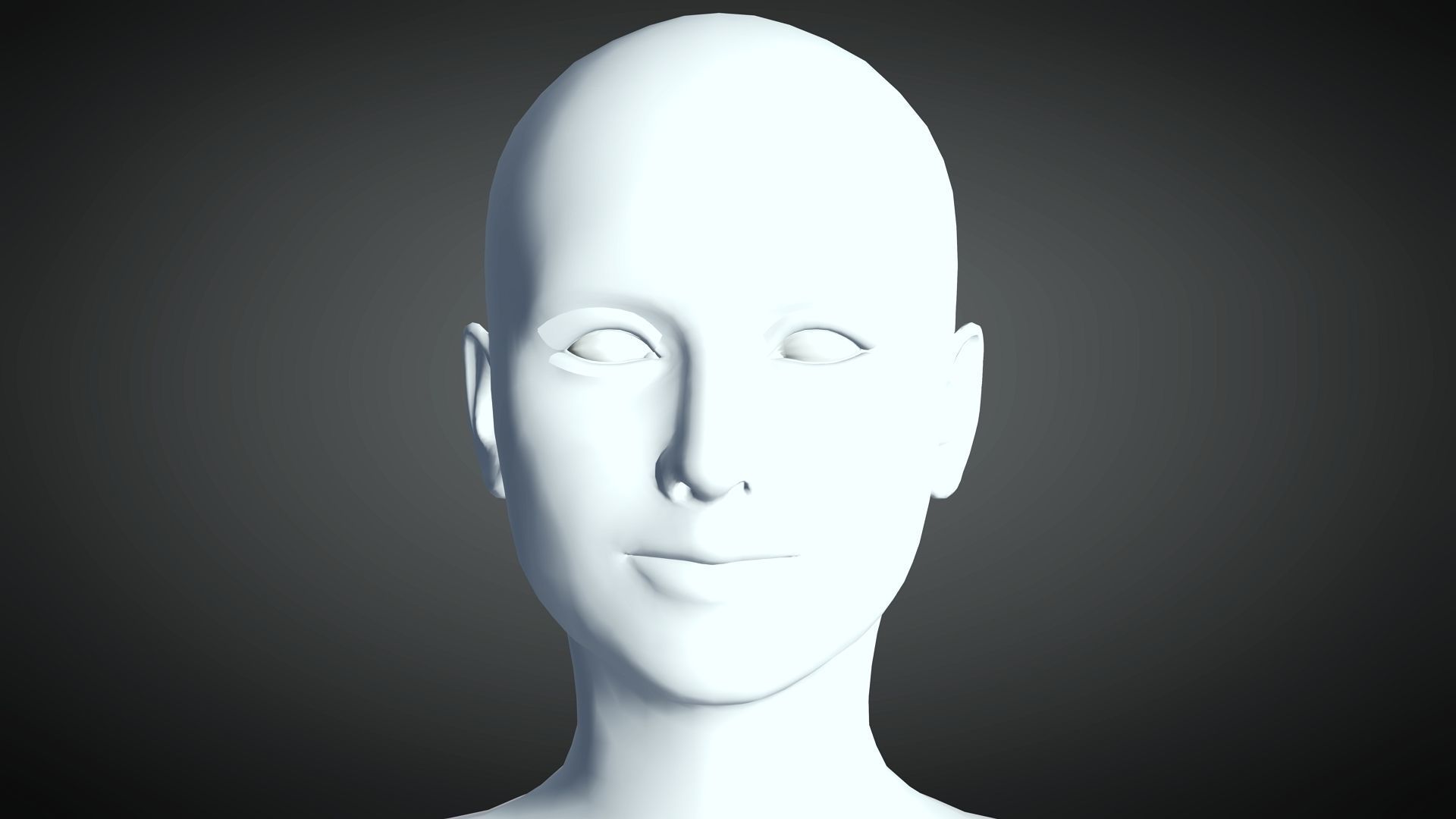 Natalie Portman Rigged animated 2500 Free animations tutorial Low-poly 3D model_26