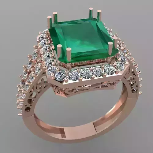 Wedding Engagement Women Ring 3D print model