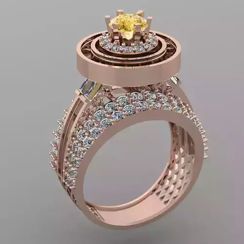 Wedding Engagement Women Ring 3D print model