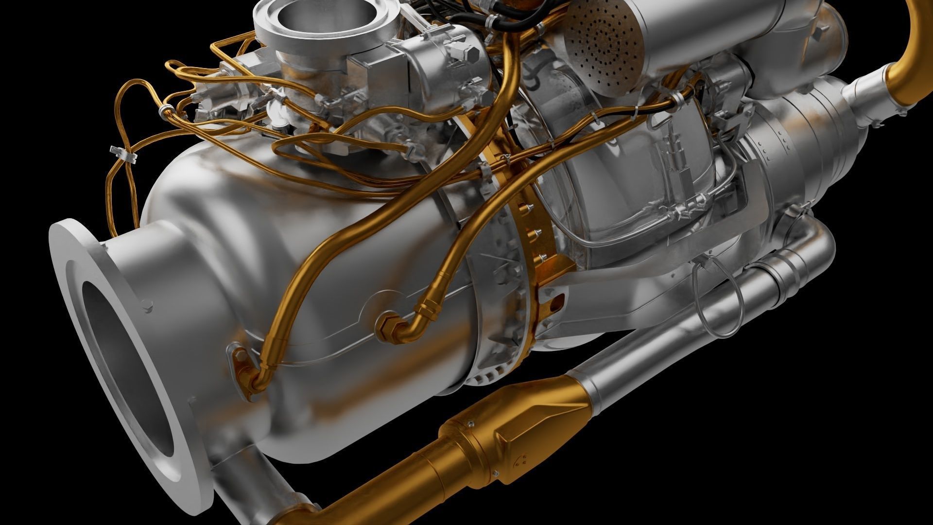 Gas Turbine Engine 3D print model_6