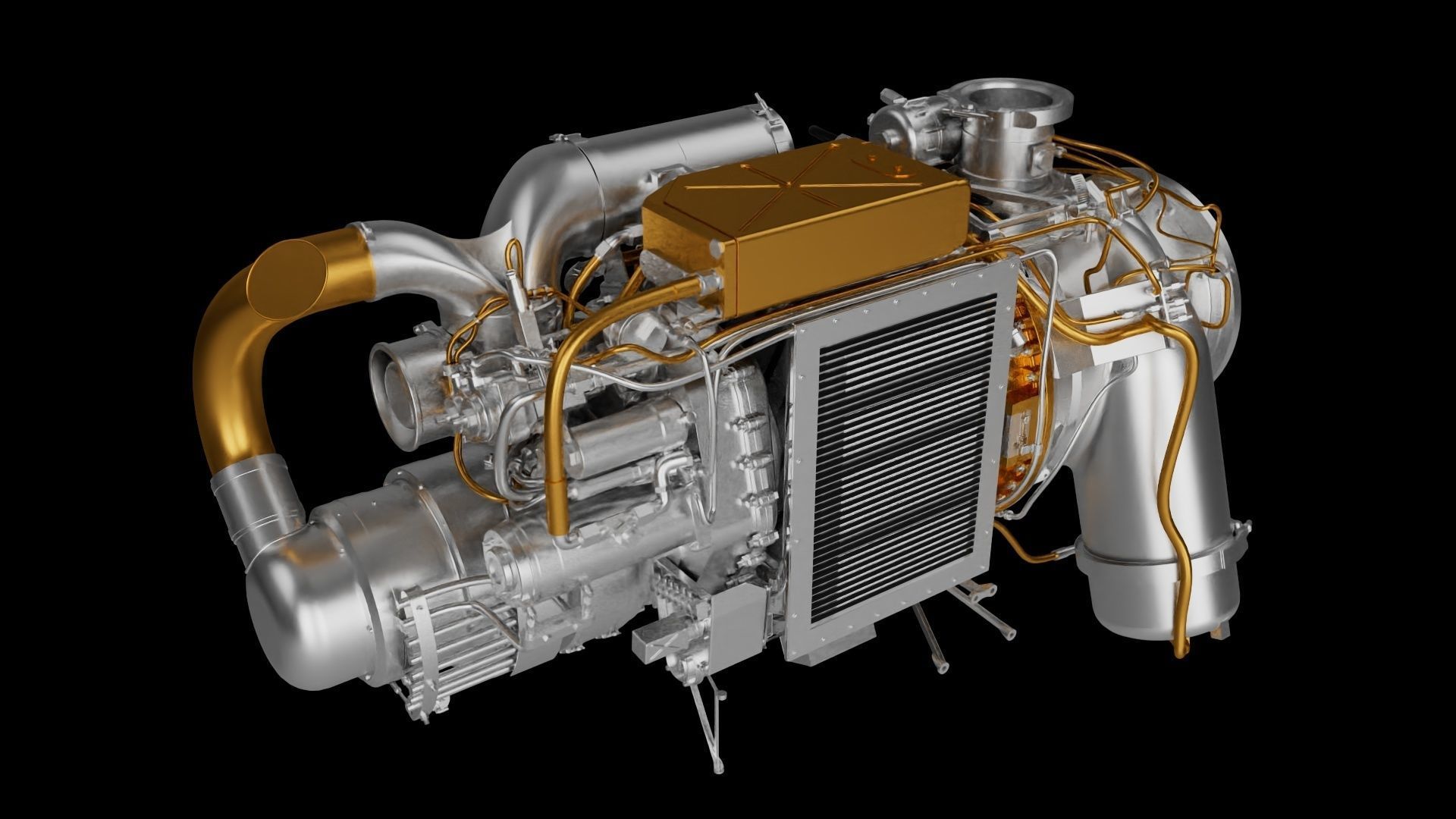 Gas Turbine Engine 3D print model_2