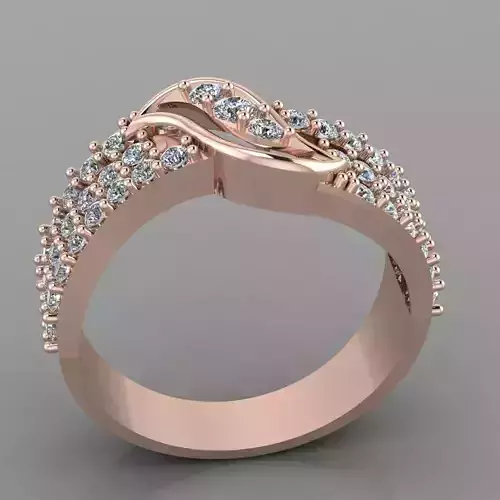 Wedding Engagement Women Ring 3D print model