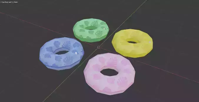 Beach Floats Buoys - Leaf Pattern