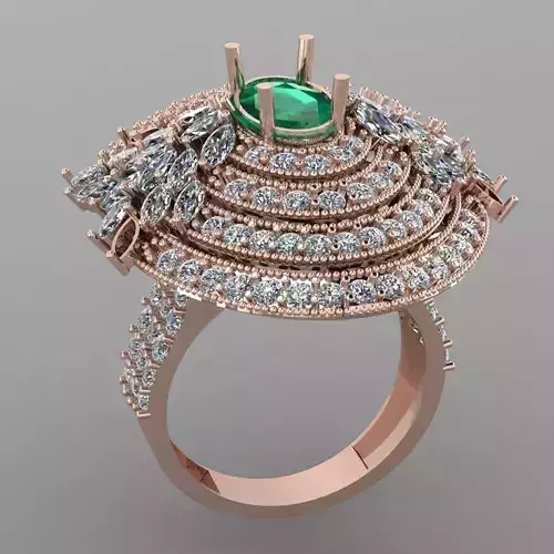 Wedding Engagement Women Ring 3D print model