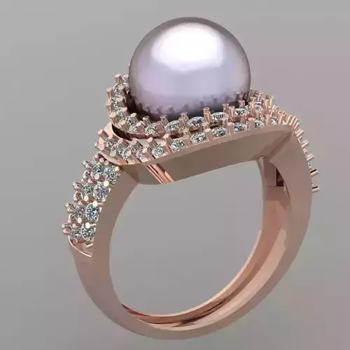 Wedding Engagement Women Ring 3D print model