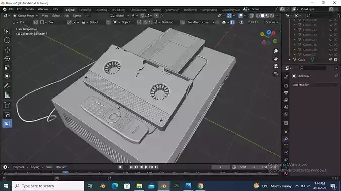 VHS Machine-Cassettes and Remote Controller 