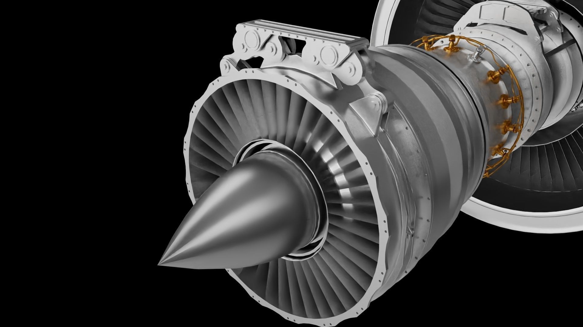 Jet Engine 3D print model_6