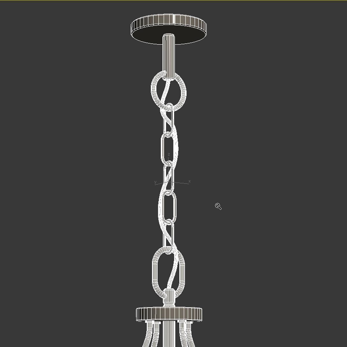 Bravo Collection Four-Light Light Progress Lighting 3D model_6