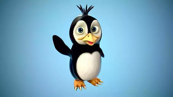 Cartoon penguin