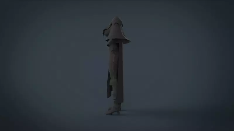 simple cloth female Free low-poly 3D model