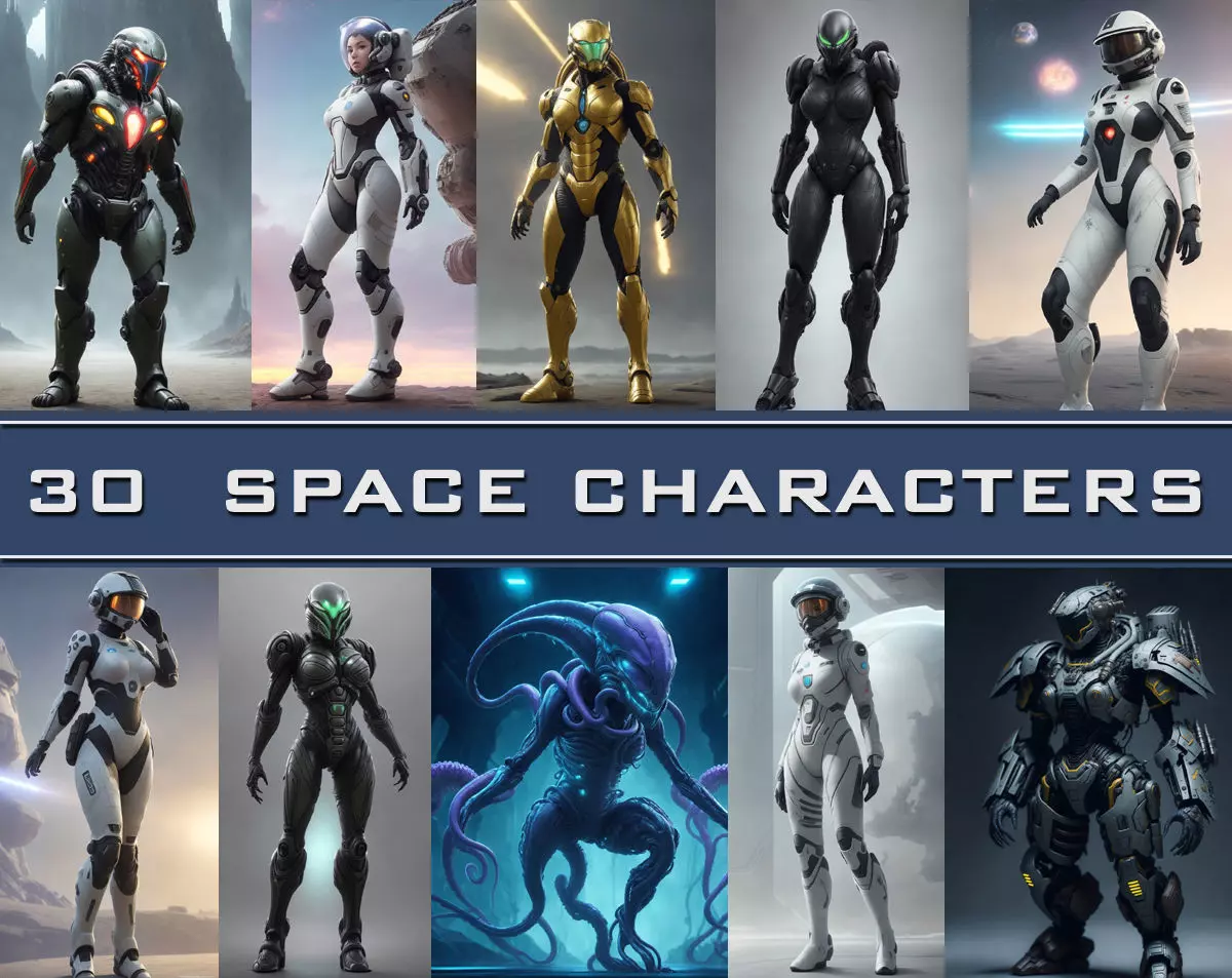 30 Science Fiction Character Images Texture_0