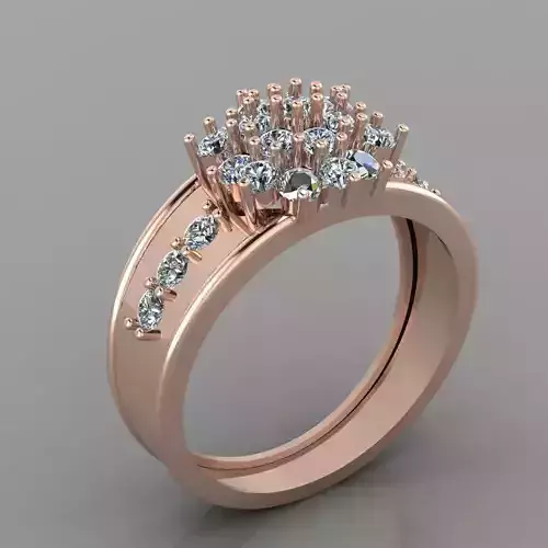 Wedding Engagement Women Ring 3D print model