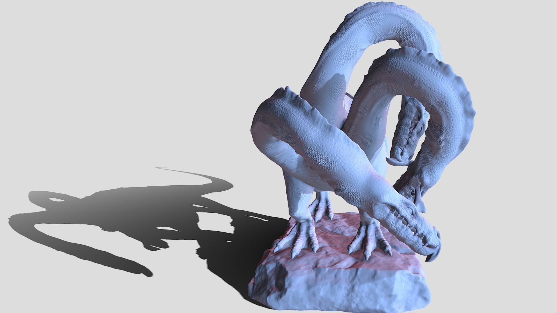 Hydra playing fetch 3D model_9