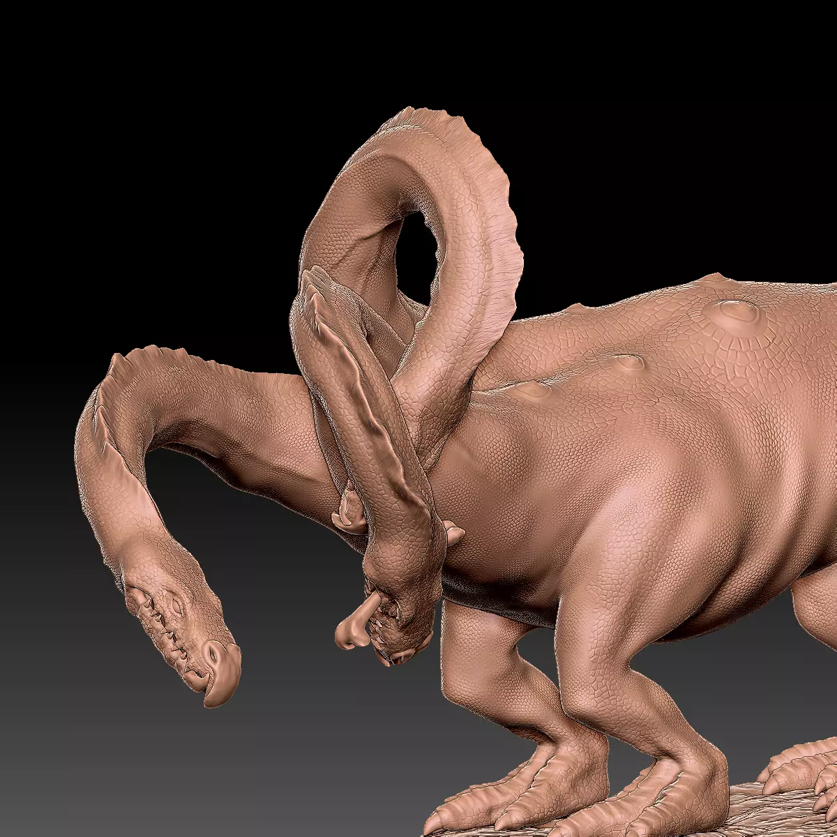 Hydra playing fetch 3D model_0