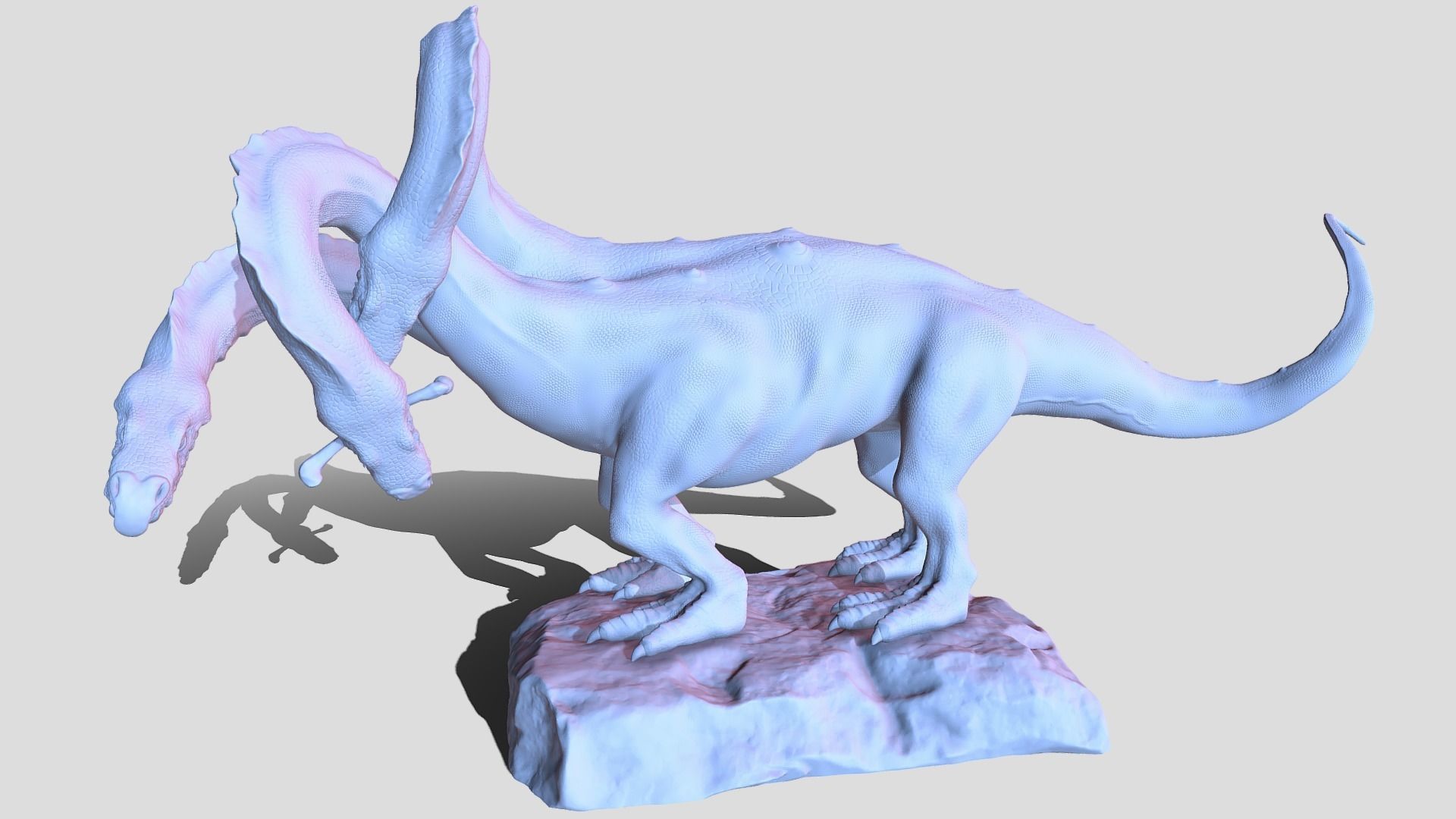 Hydra playing fetch 3D model_11