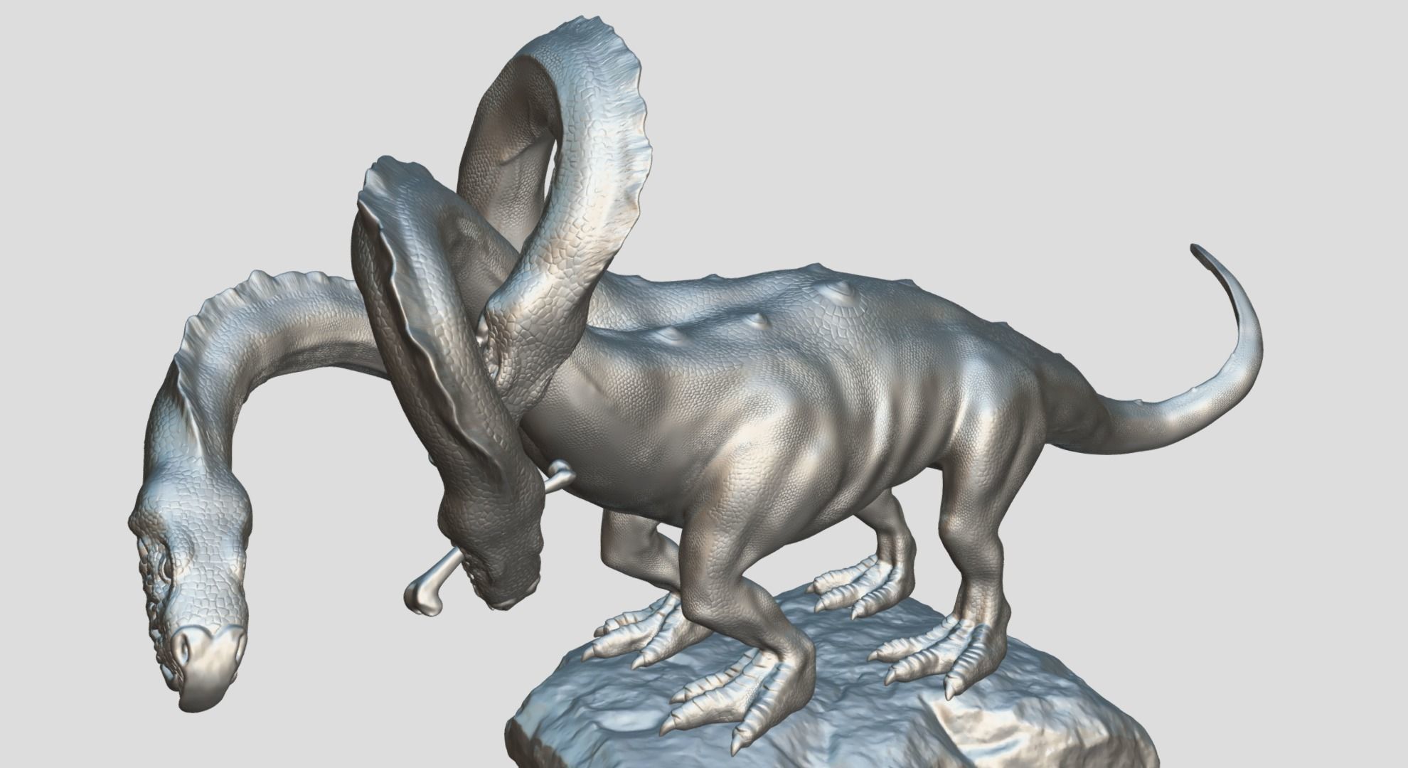 Hydra playing fetch 3D model_13
