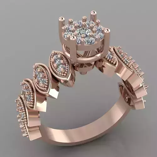 Wedding Engagement Women Ring 3D print model