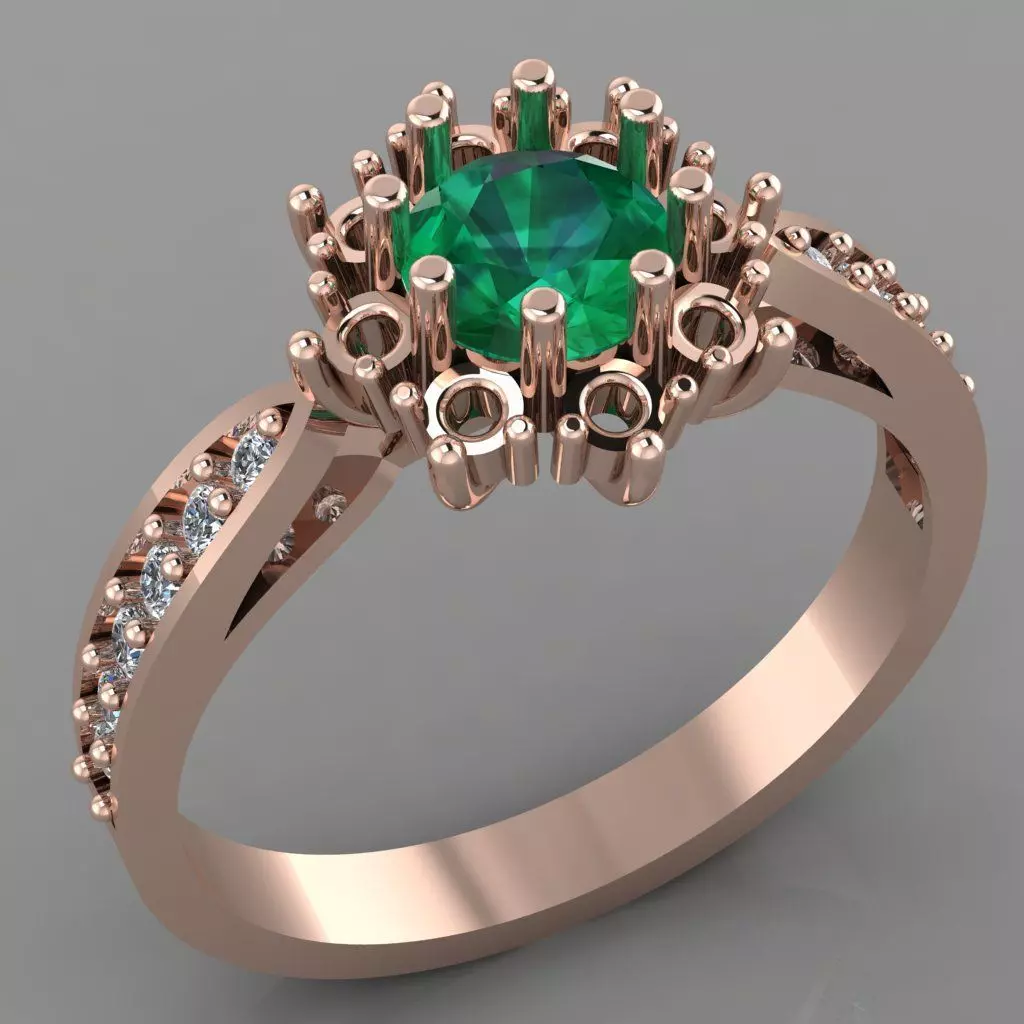 Wedding Engagement Women Ring 3D print model 3D print model_0