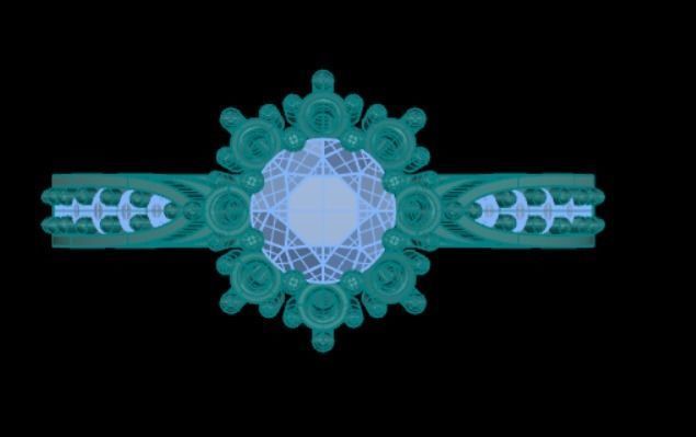 Wedding Engagement Women Ring 3D print model 3D print model_2