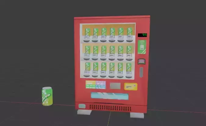 Vending Machine 01 Low-poly 3D model
