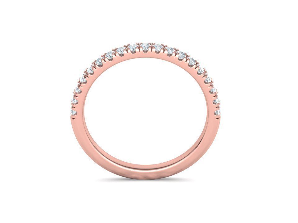 Classic Bridal Set with a 4ct Cushion Stone Under Halo Design 3D print model_47