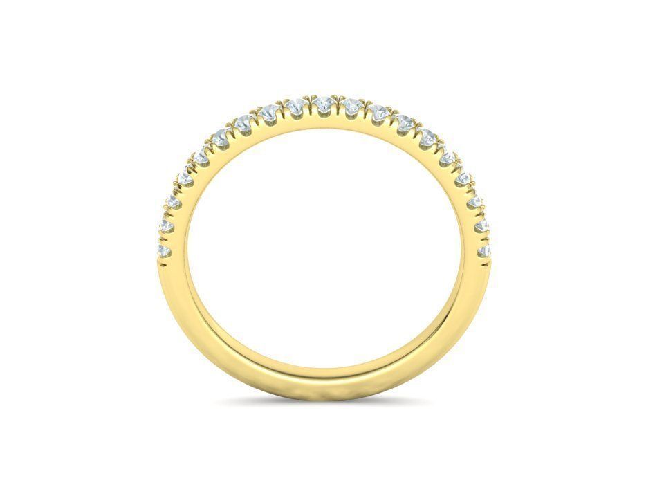 Classic Bridal Set with a 4ct Cushion Stone Under Halo Design 3D print model_65