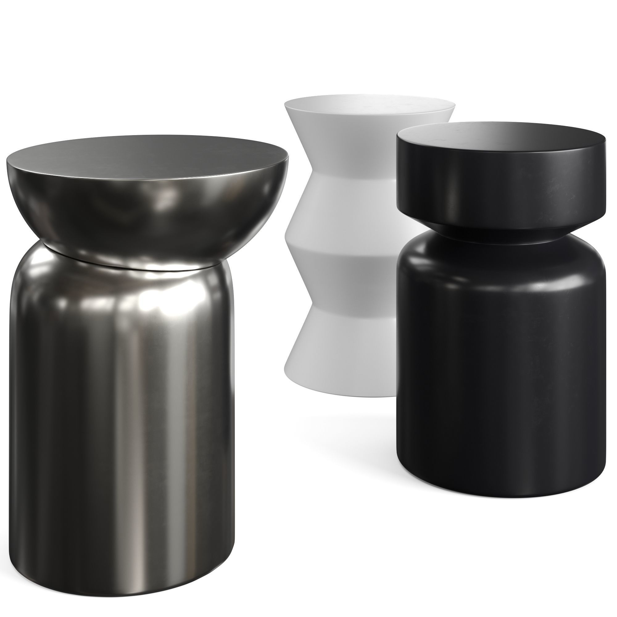 three side table by laredout vol 1 3D model_2