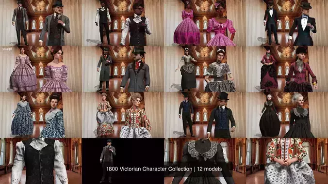 1800 Victorian Character Collection