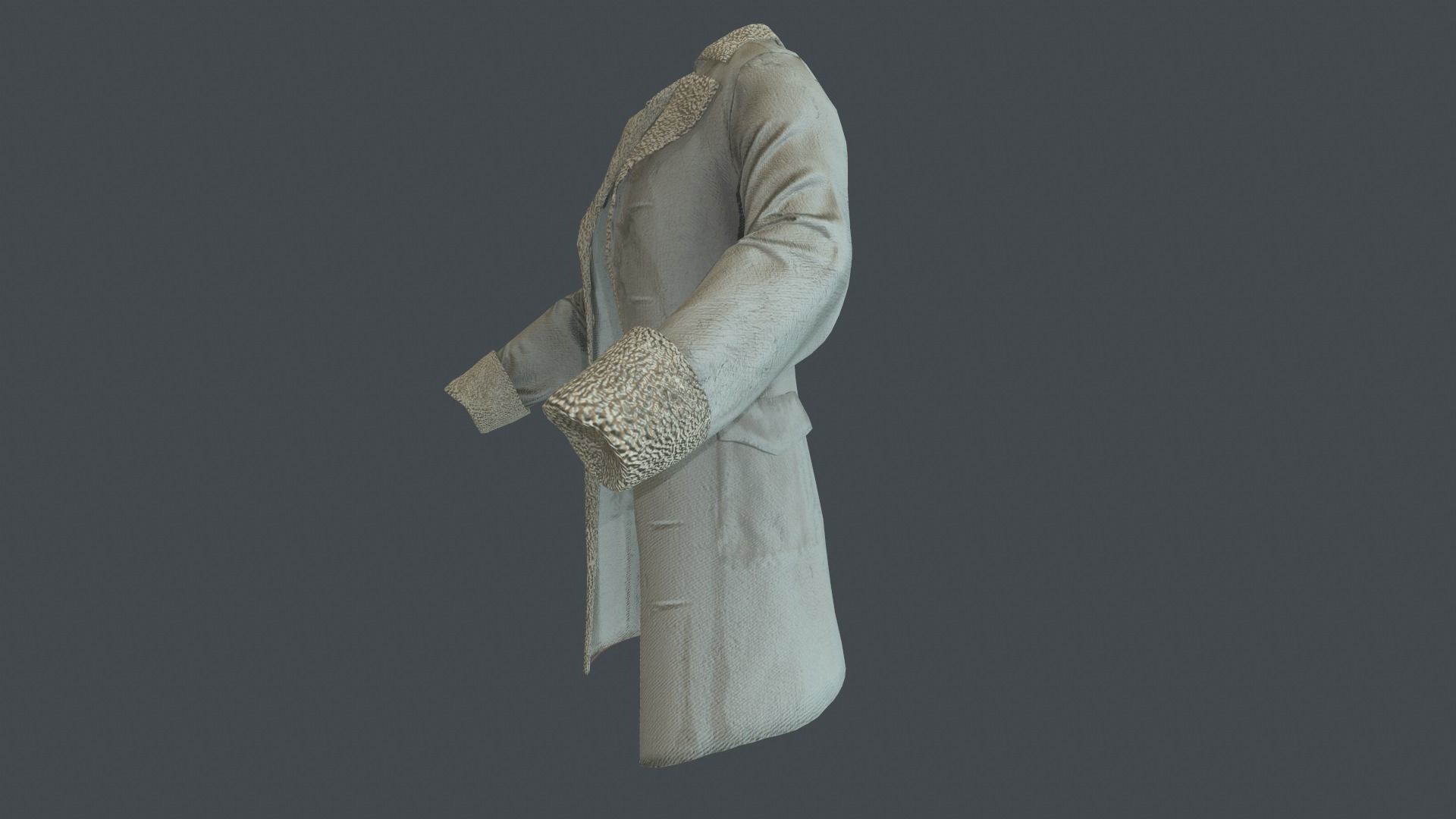 Coat 3 Low-poly 3D model_23
