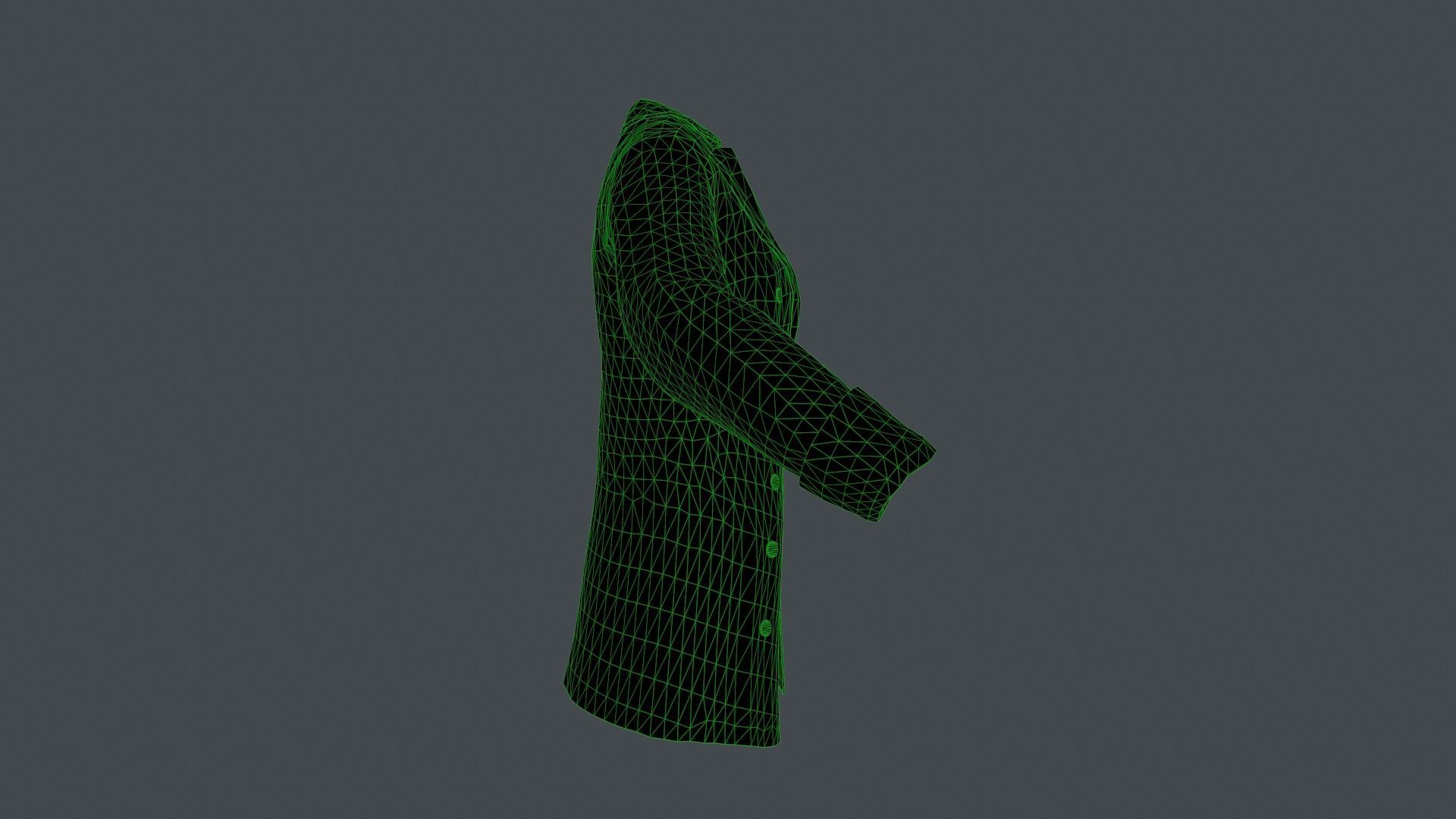 Coat 3 Low-poly 3D model_54