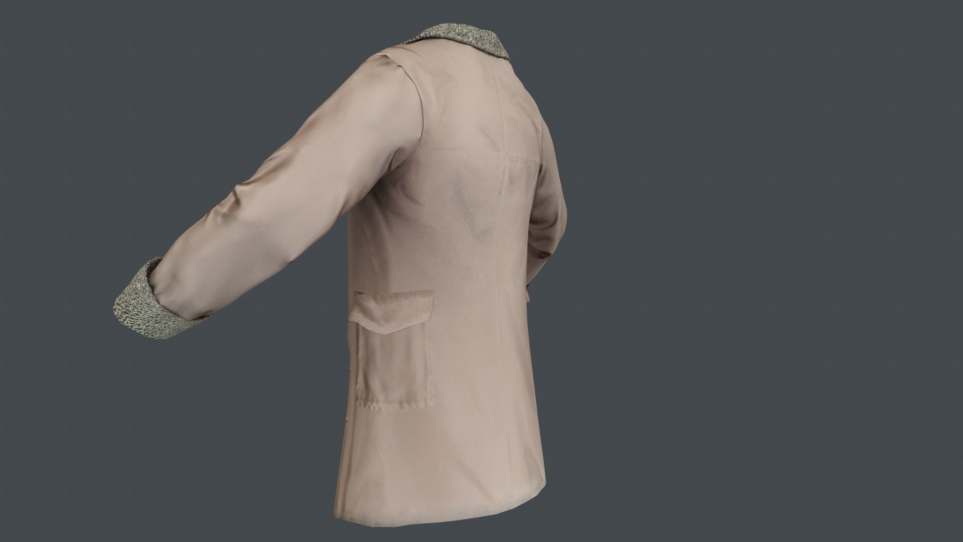 Coat 3 Low-poly 3D model_30