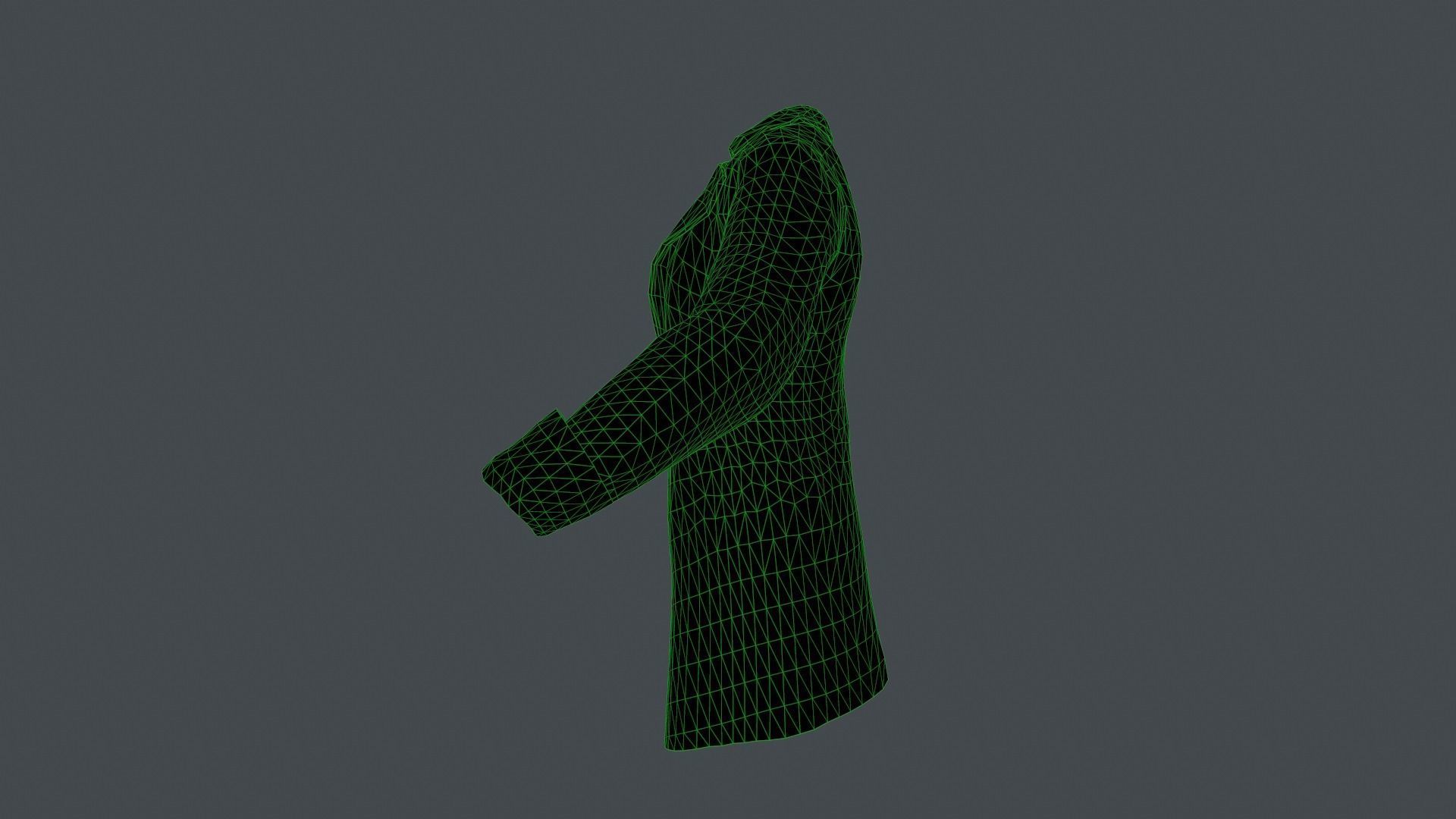 Coat 3 Low-poly 3D model_51