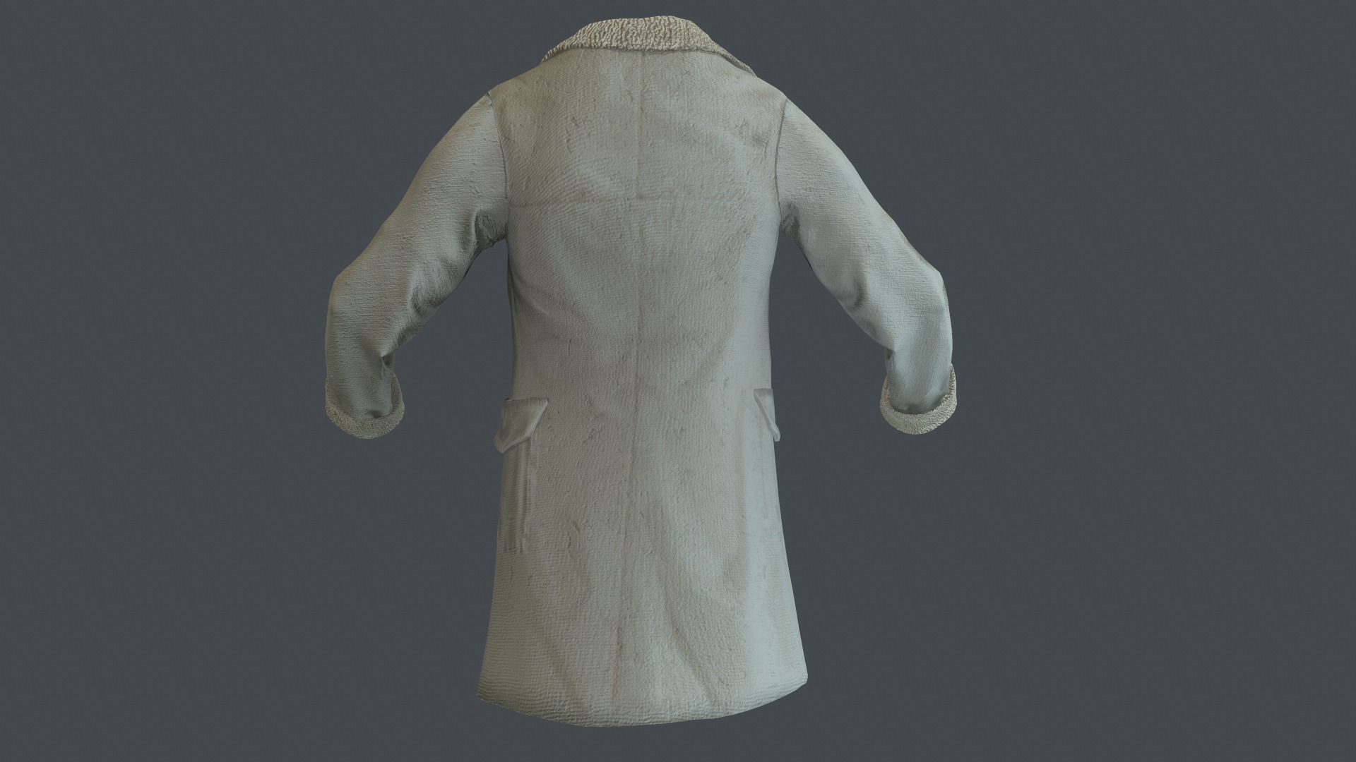 Coat 3 Low-poly 3D model_25