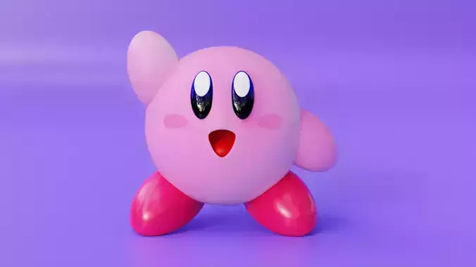 Kirby a Cute Game character Model