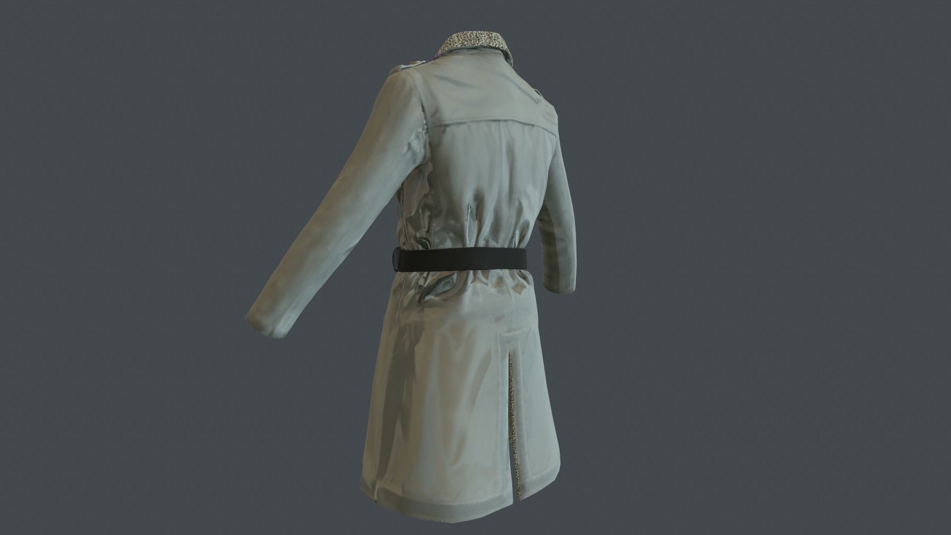 Coat 4 Low-poly 3D model_15
