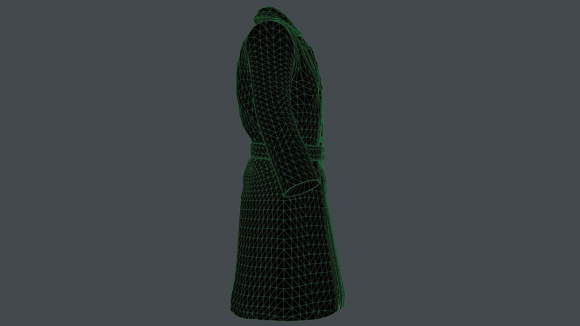 Coat 4 Low-poly 3D model_30