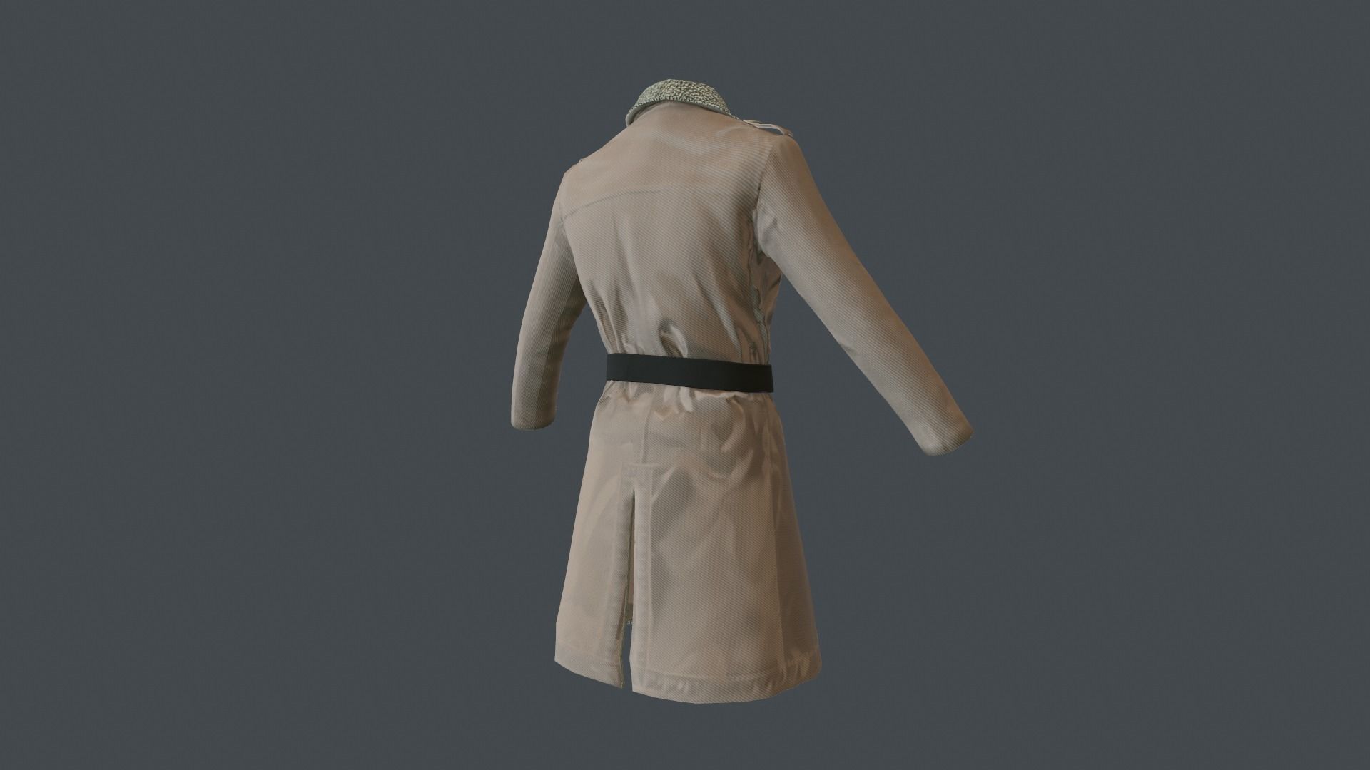Coat 4 Low-poly 3D model_21