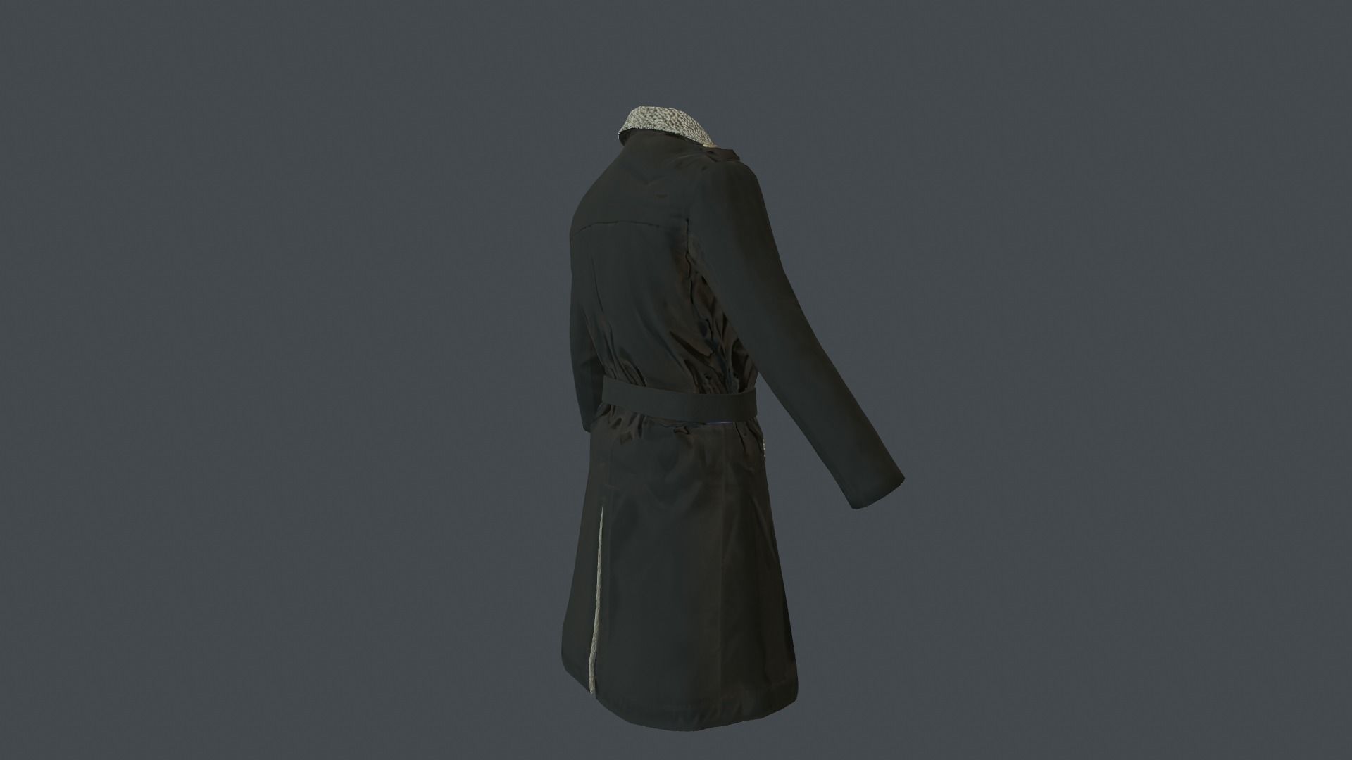 Coat 4 Low-poly 3D model_11