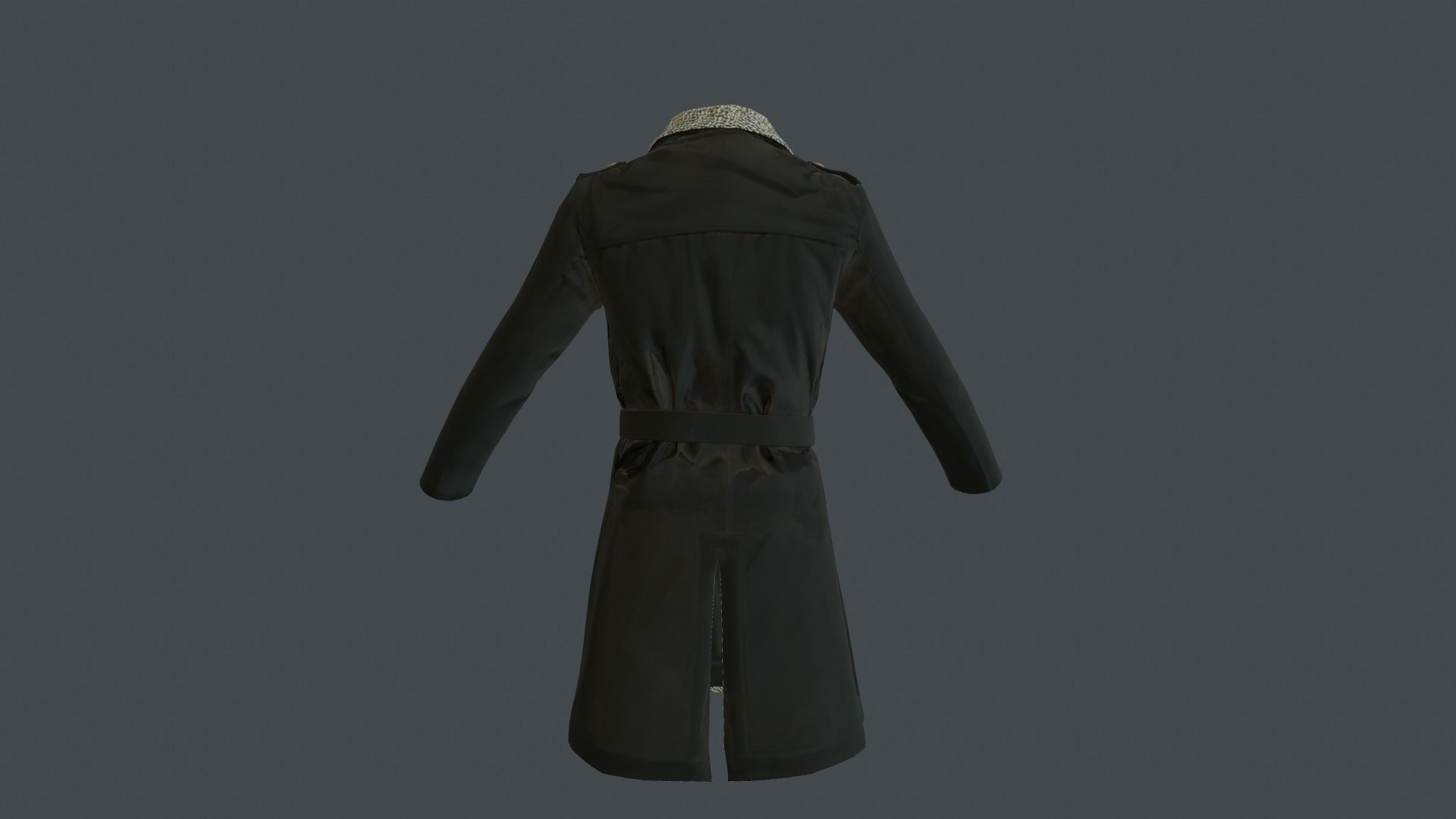 Coat 4 Low-poly 3D model_10