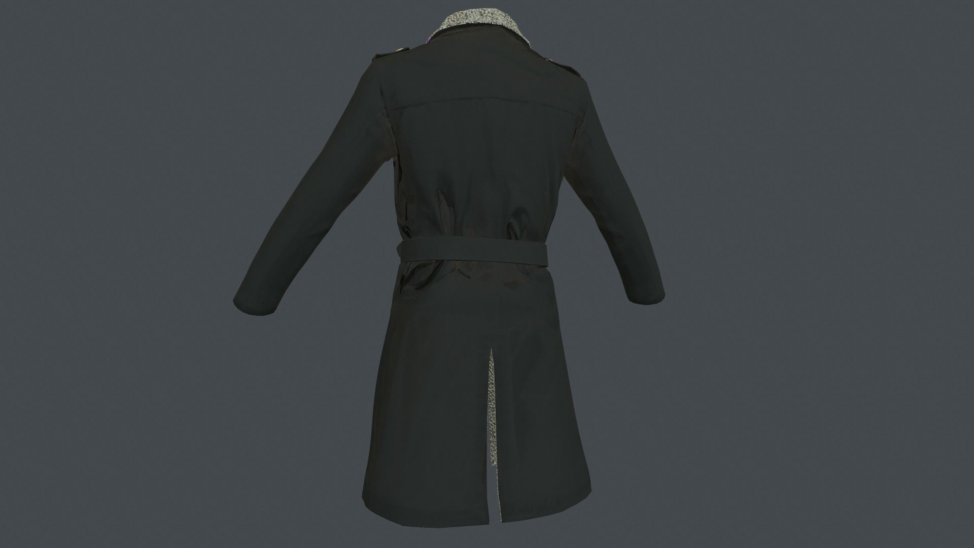Coat 4 Low-poly 3D model_26